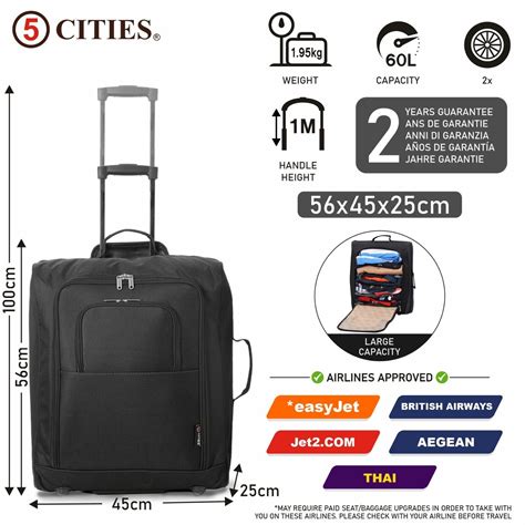 easyjet large cabin bag weight|easyjet cabin bag 45x36x20.